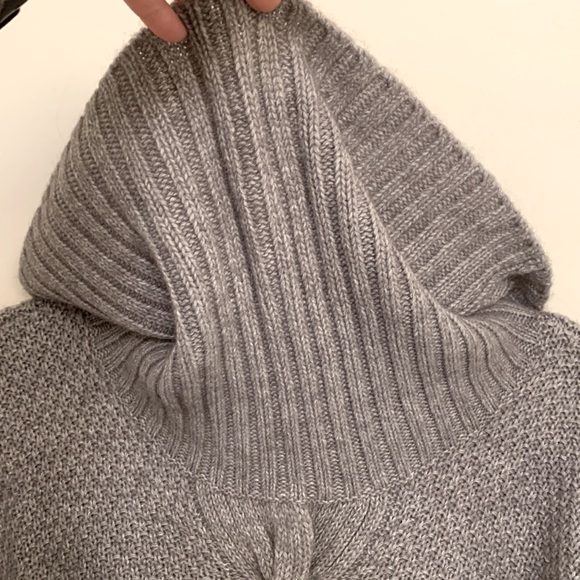 Talbots Wool Sweater Heavy knit Grey color - Picture 3 of 16